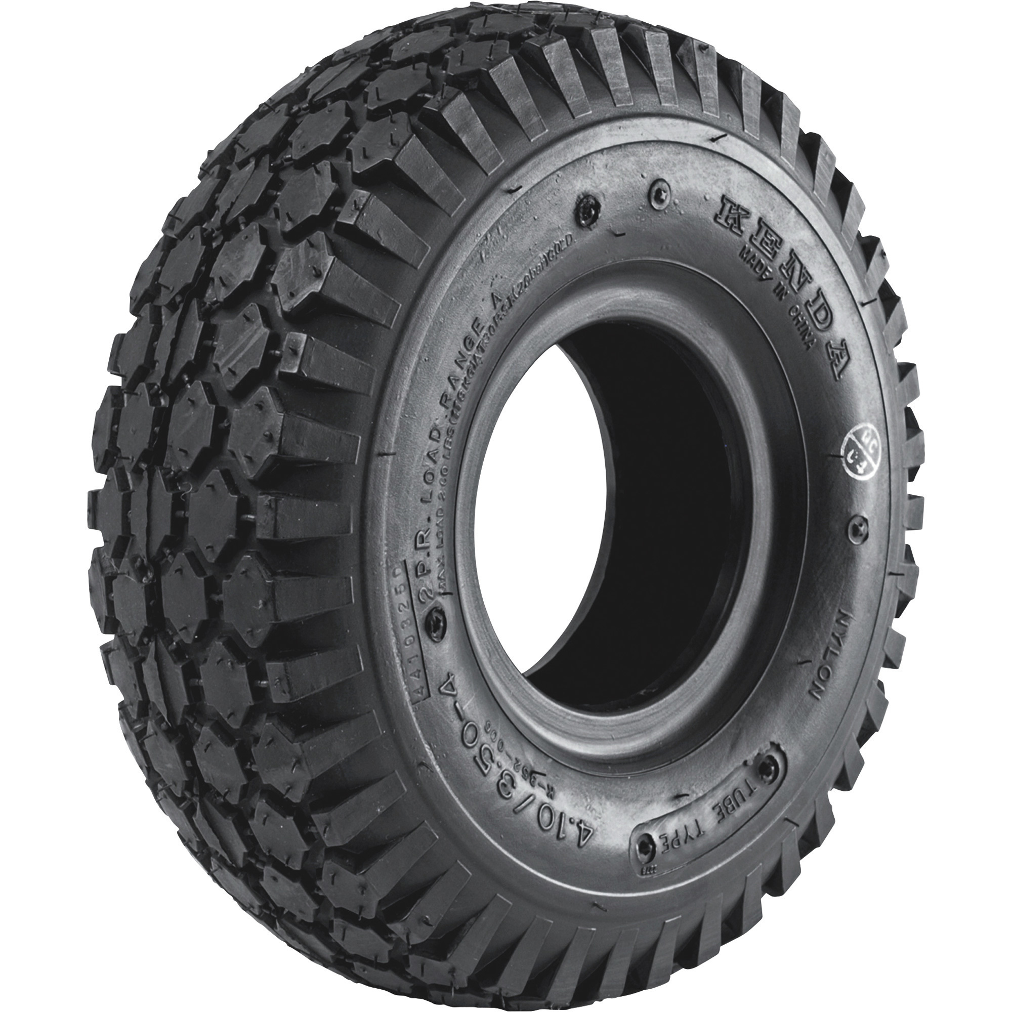 Kenda Studded Tread Replacement Tubeless Tire for Pneumatic Assemblies, 410/350-6